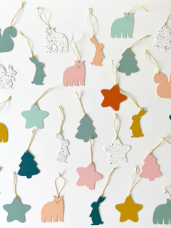 ADORNOS NAVIDEÑOS FORMITAS (x5) - comprar online