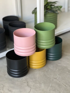 MACETA 12CM CURVY ALUMINIO - LAPIN DECO