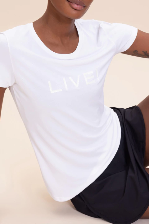 Camiseta Live! Comfort Branco Pure White P1153