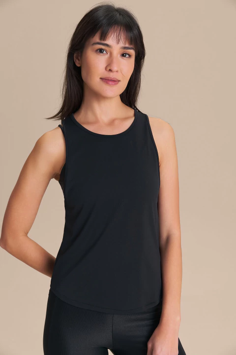 Regata Live! Breath Back Comfort Preto Eclipse