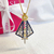 Colar Nossa Senhora Aparecida Azul Design Trabalhado Folheado A Ouro 18k na internet