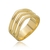 Anel Geométrico Folheado A Ouro 18k - comprar online