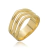 Anel Geométrico Folheado A Ouro 18k - comprar online