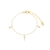 Pulseira Infantil de Pérolas Folheada A Ouro 18k