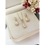Conjunto Luxo Colar e Brincos Gota Cristal Folheado A Ouro 18k - Drusi | Loja de Semijoias - Coleções de Colares Femininos, Brincos