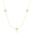 Colar Bolas Lisas Douradas Folheado A Ouro 18k