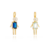 Kit Pingentes Filhos Palito Dois Meninos Azul Folheado A Ouro 18k - comprar online