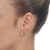 Brinco Argola Tubo Lisa E Cravejada Folheado A Ouro 18k - comprar online