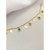 Pulseira Pingentes Olho Grego e Mão de Fátima Folheada Em Ouro 18k na internet