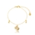 Pulseira Unicórnio Colorido Folheada A Ouro 18k