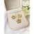 Conjunto Colar E Brincos Flor Lisa Folheado A Ouro 18k - Drusi | Loja de Semijoias - Coleções de Colares Femininos, Brincos