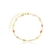 Pulseira Zirconias Navete Coloridas Folheada Em Ouro 18k - comprar online