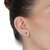 Brinco Florzinha Zirconia Verde Esmeralda Prata 700 - comprar online