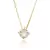 Colar Ponto de Luz Cristal 7mm Folheado A Ouro 18k