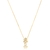 Colar E Pingente Menino Cravejado de Zirconias Cristal Folheado A Ouro 18k