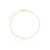 Tornozeleira Chapinha Laminada Folheada A Ouro 18k