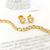 Pulseira Riviera Baguetada Cristal Folheada A Ouro 18k na internet