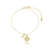 Pulseira Infantil Sol Folheada A Ouro 18k