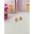 Brinco Infantil Flor Colorido Folheado A Ouro 18k - comprar online