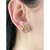 Kit Dois Pares de Brincos Coração Folheado A Ouro 18k - comprar online