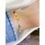 Pulseira De Pérolas e Cristais Coloridos Folheada Em Ouro 18k - comprar online