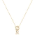 Colar E Pingente Menina Filha De Zirconias Cristal Folheado A Ouro 18k