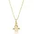 Colar Pingente Mini Anjo Folheado Em Ouro 18k - comprar online