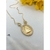 Colar Medalha Nossa Senhora Aparecida Com Florzinhas Folheado A Ouro 18k - loja online