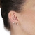 Trio de Brincos Quadrado De Zirconias Cristal Folheado A Ouro 18k - comprar online
