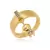Anel Liso Pingente Menino Folheado Em Ouro 18k - comprar online
