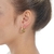 Brinco De Argola Tubo Duplo Lisa E Cravejada Folheado A Ouro 18k - comprar online