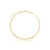 Tornozeleira Fita Laminada 3MM Folheada A Ouro 18k