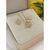 Conjunto Colar e Brincos Trevo Virgínia de Zirconias Folheado A Ouro 18k