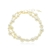 Pulseira Dupla de Pérolas Folheado A Ouro 18k