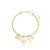 Pulseira Com Diversos Pingentes e Patinha Pet Folheada Em Ouro 18k