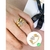 Anel Casal e Coração De Zirconias Folheado Em Ouro 18k - comprar online