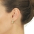 Brinco Argola Oval Cravejado De Zirconias Folheado A Ouro 18k - comprar online