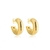 Brinco De Argola Maxi Liso Folheado A Ouro 18k - comprar online