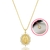 Kit Colar Medalha E Brinco de Nossa Senhora das Graças Folheado A Ouro 18k - loja online