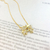 Colar Menina e Menino De Zircônias Coloridas Folheado A Ouro 18k