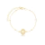 Pulseira Medalha Nossa Senhora Aparecida Folheada A Ouro 18k - comprar online