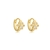Brinco Argolinha Patinha Pet de Zirconias Folheado A Ouro 18k