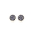Conjunto Colar E Brincos Chuveirinho Azul Safira Folheado A Ouro 18k - comprar online
