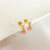 Brinco Infantil Pêndulo Coração Rosa Folheado A Ouro 18k
