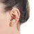 Brinco Piercing Fake Argola 2 Fios Folheado A Ouro 18k na internet