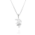 Colar Pingente Menina Bailarina Zirconias Cristal Prateada - comprar online