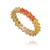 Anel Aparador Baguetes Rainbow Folheado A Ouro 18k - comprar online
