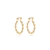 Brinco Argola Torcida P Folheada A Ouro 18k
