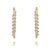 Kit Brinco Ear Hook E Piercing De Zirconia Navete Folheado na internet