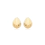 Brinco Gota M Lisa Folheada A Ouro 18k